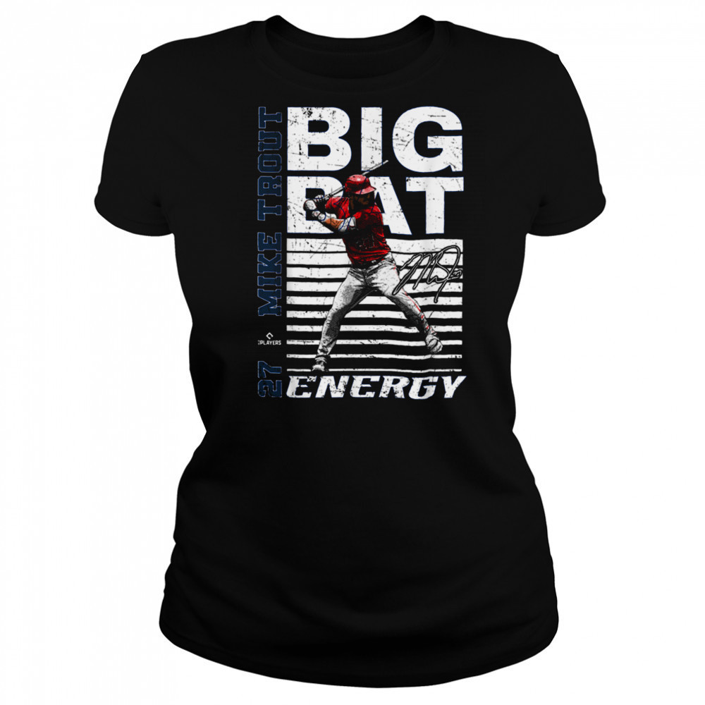 Big Bat Energy Mike Trout Los Angeles Baseball MLBPA T Shirt Women's T-shirt