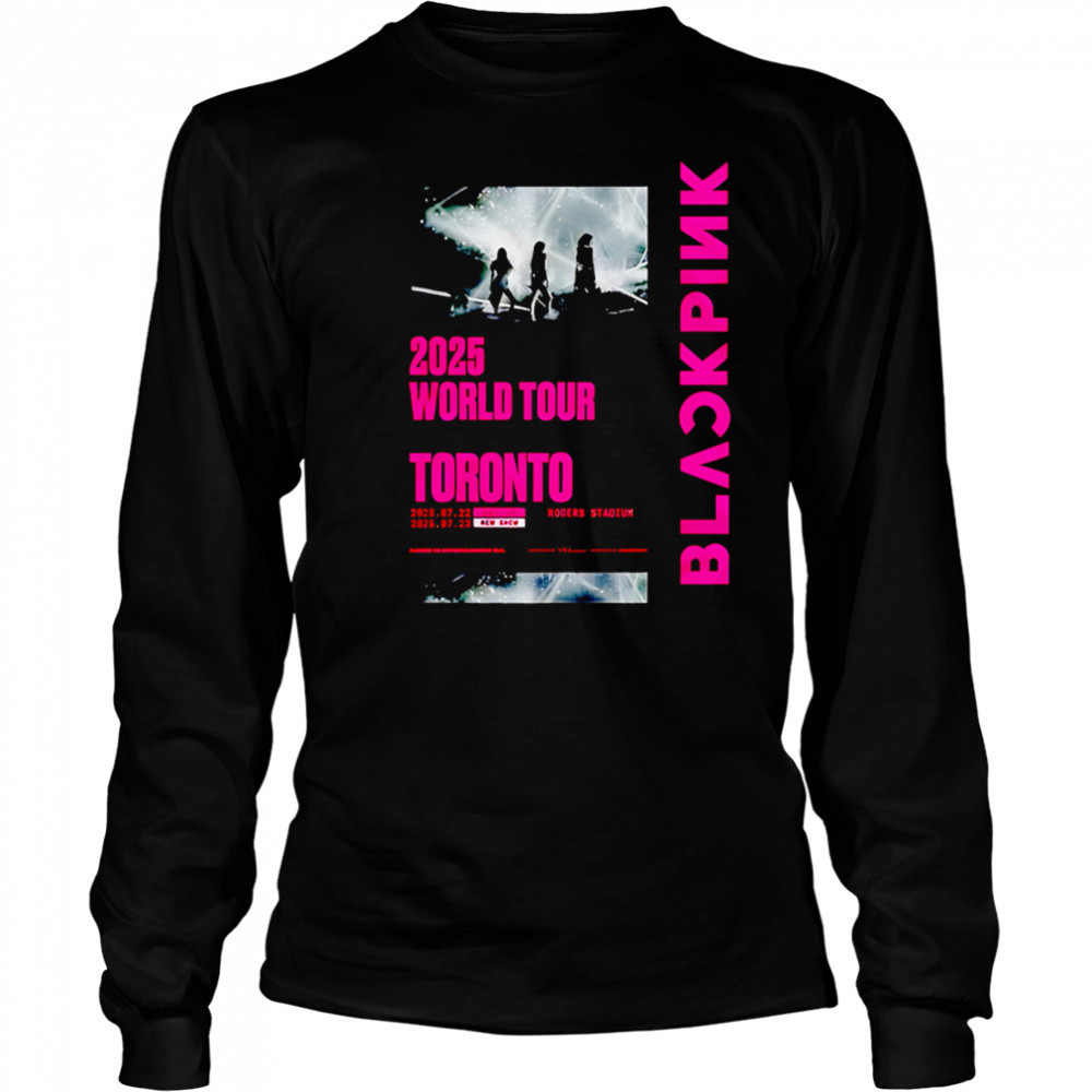 Blackpink 2025 World Tour Toronto Blue Jays shirt Long Sleeved