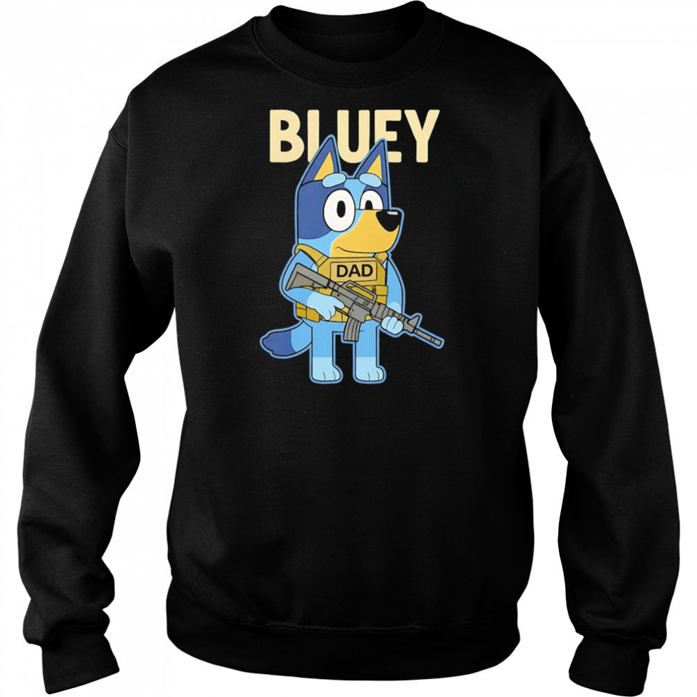 Bluey Military Tactical Dad shirt Hoodie