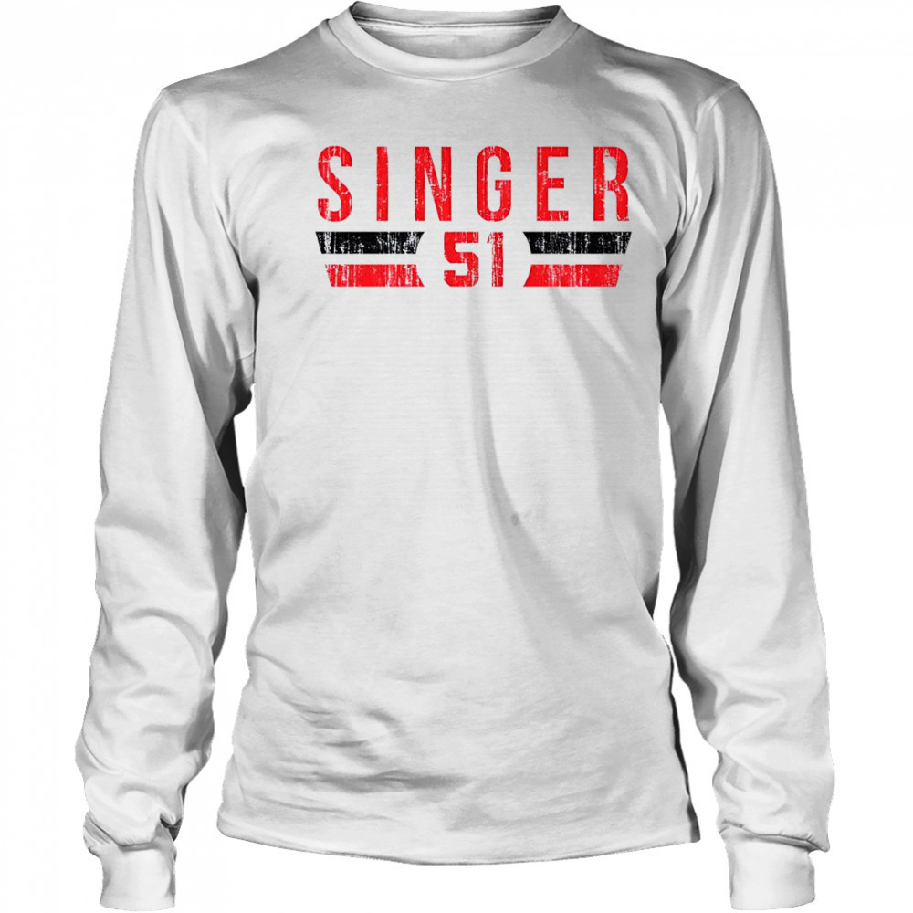 Brady Singer 51 Cincinnati Font vintage shirt Long Sleeved