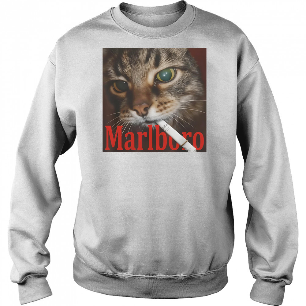 Cat smoke Marlboro shirt Hoodie