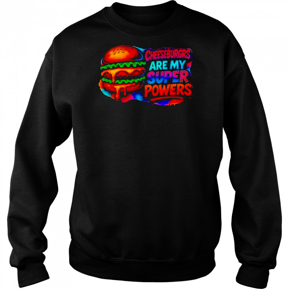 Cheeseburgrs Are My Super Powers pride shirt Hoodie
