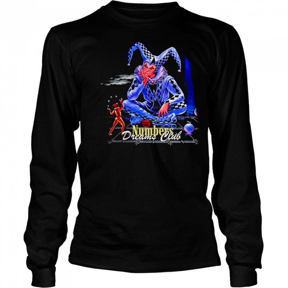 Clown numbers dreams club shirt Long Sleeved