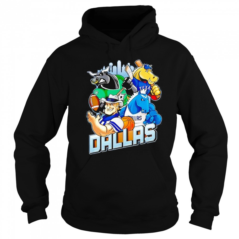 Dallas Sports Team Mascot 2025 Shirt Sweatshirt