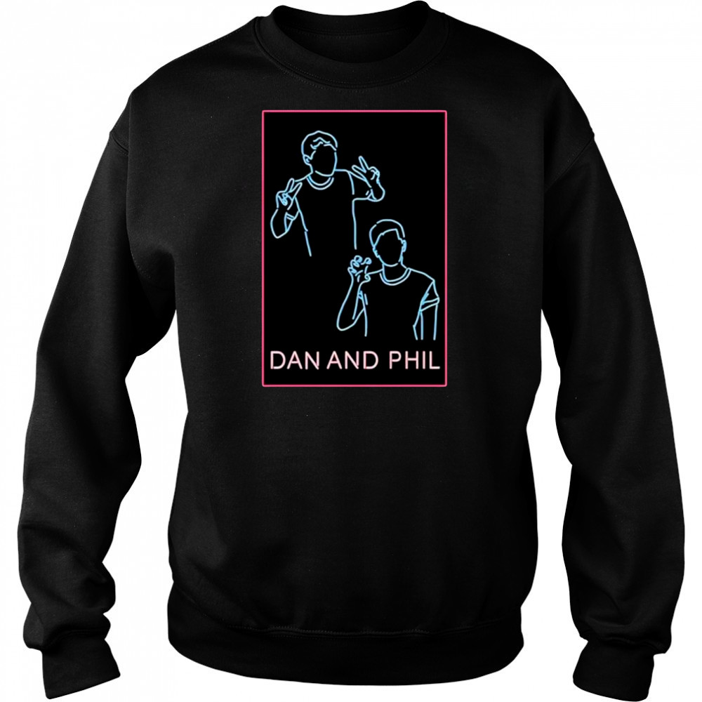 Dan and phil neon shirt Hoodie