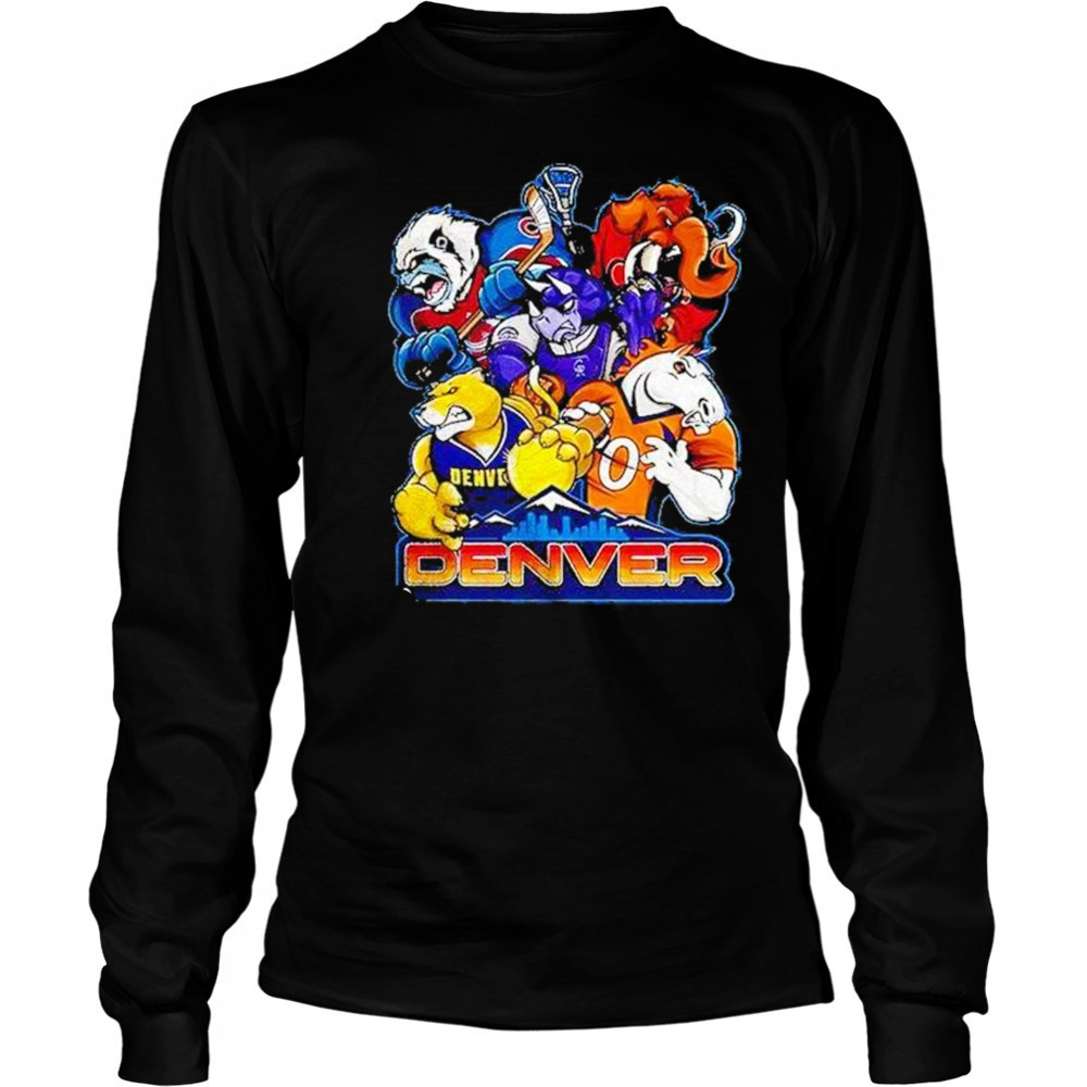 Denver Sports Team Mascot Shirt Long Sleeved