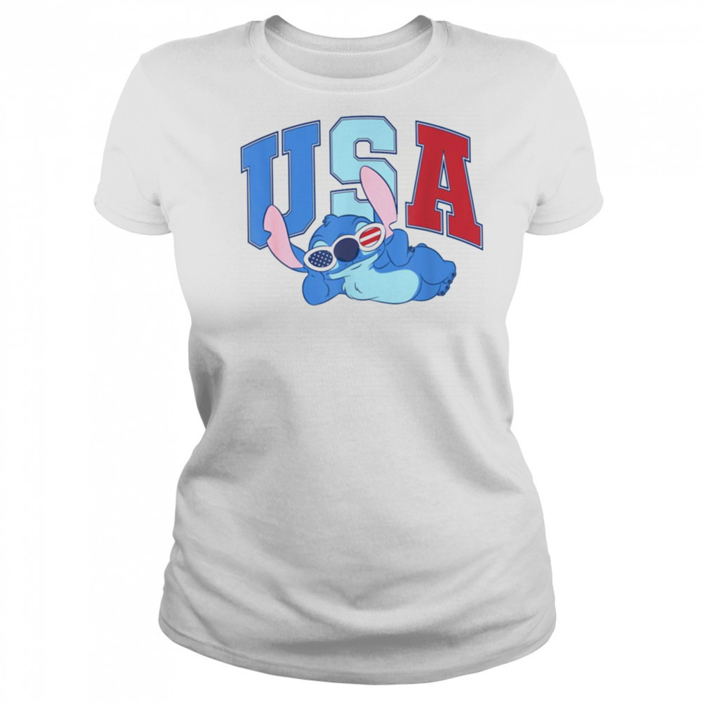 Disney Lilo & Stitch 4th Of July Sassy Americana Stitch T Shirt Women's T-shirt