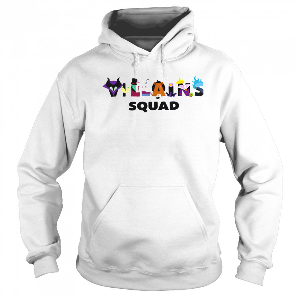 Disney Villains Squad Character Letters Trip Matching T Shirt Sweatshirt