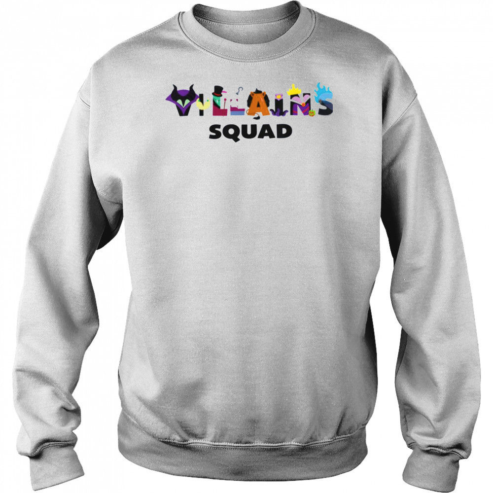 Disney Villains Squad Character Letters Trip Matching T Shirt Hoodie