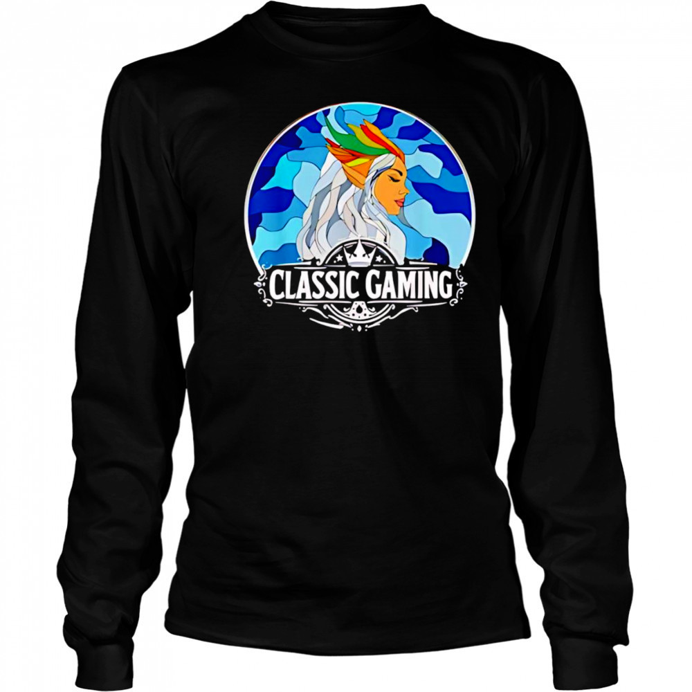 Elven Maid classic gaming shirt Long Sleeved