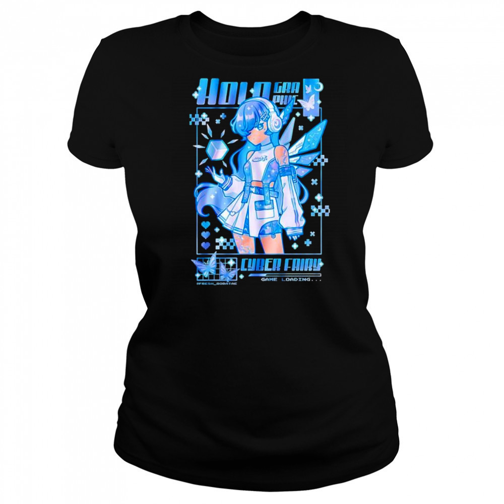 Holographic Cyber Fairy Game Loading shirt Women's T-shirt