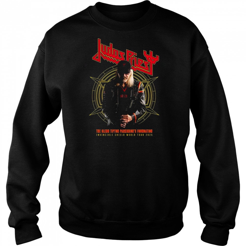 Judas Priest The Glenn Tipton Parkinson’s Foundation Invincible Shield World Tour 2025 Shirt Hoodie