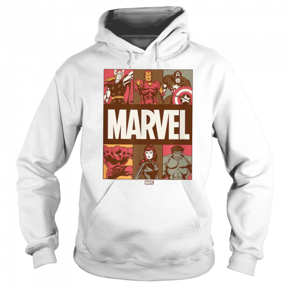 Marvel Fall Color Grid T Shirt Sweatshirt