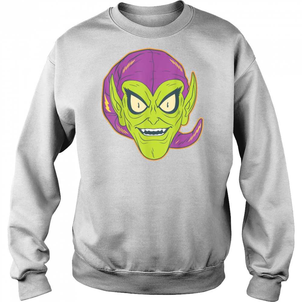 Marvel Green Goblin Halloween Retro Vintage Mask Costume T Shirt Hoodie