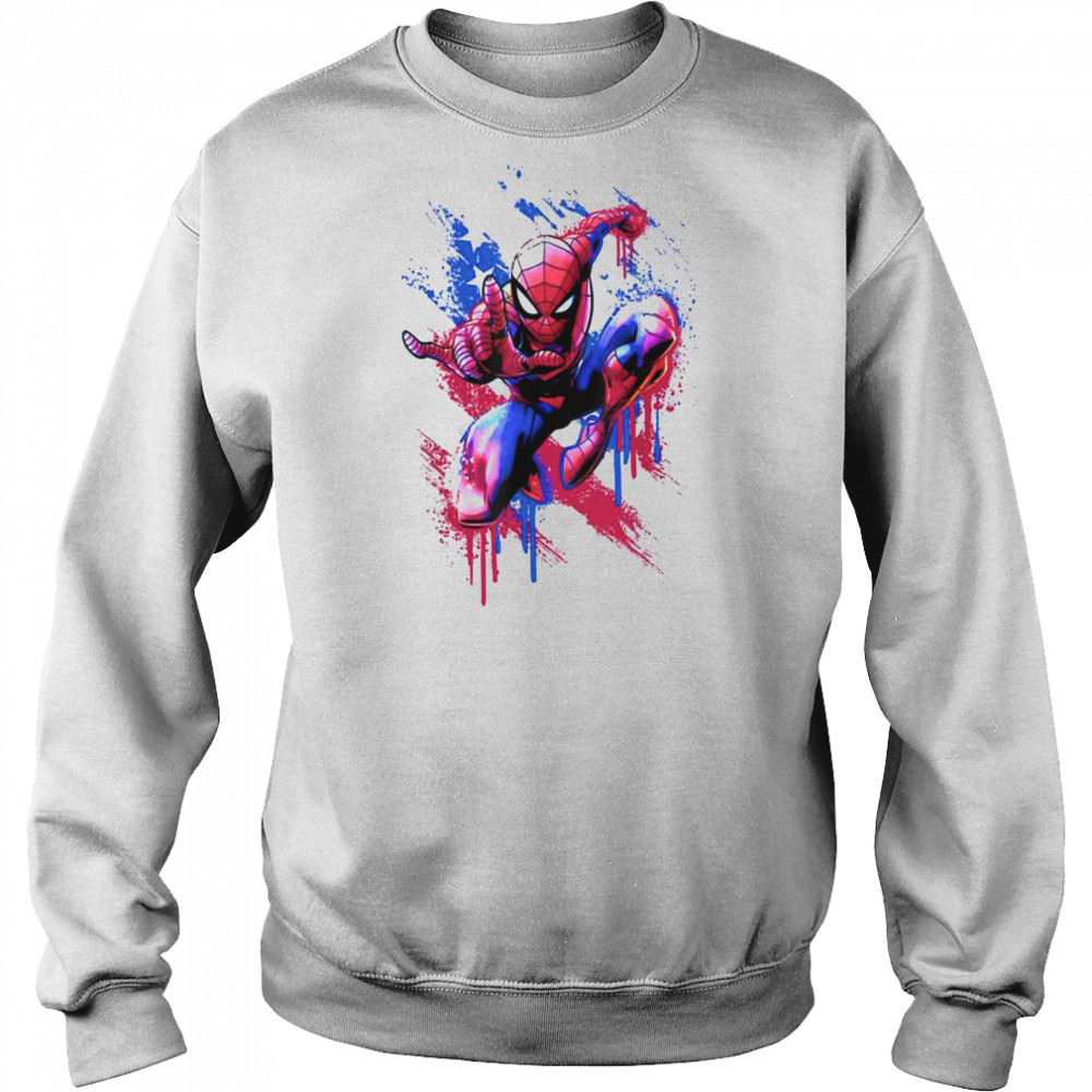 Marvel Spider Man 4th Of July Spider Man Americana Drip T Shirt Hoodie