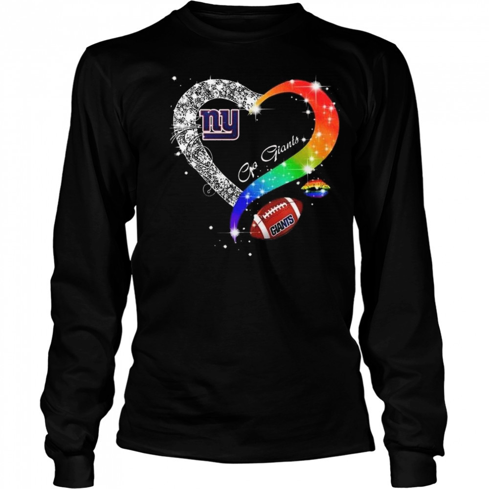 New York Giants 2025 LGBT Pride Day Go Giants Vintage Shirt Long Sleeved