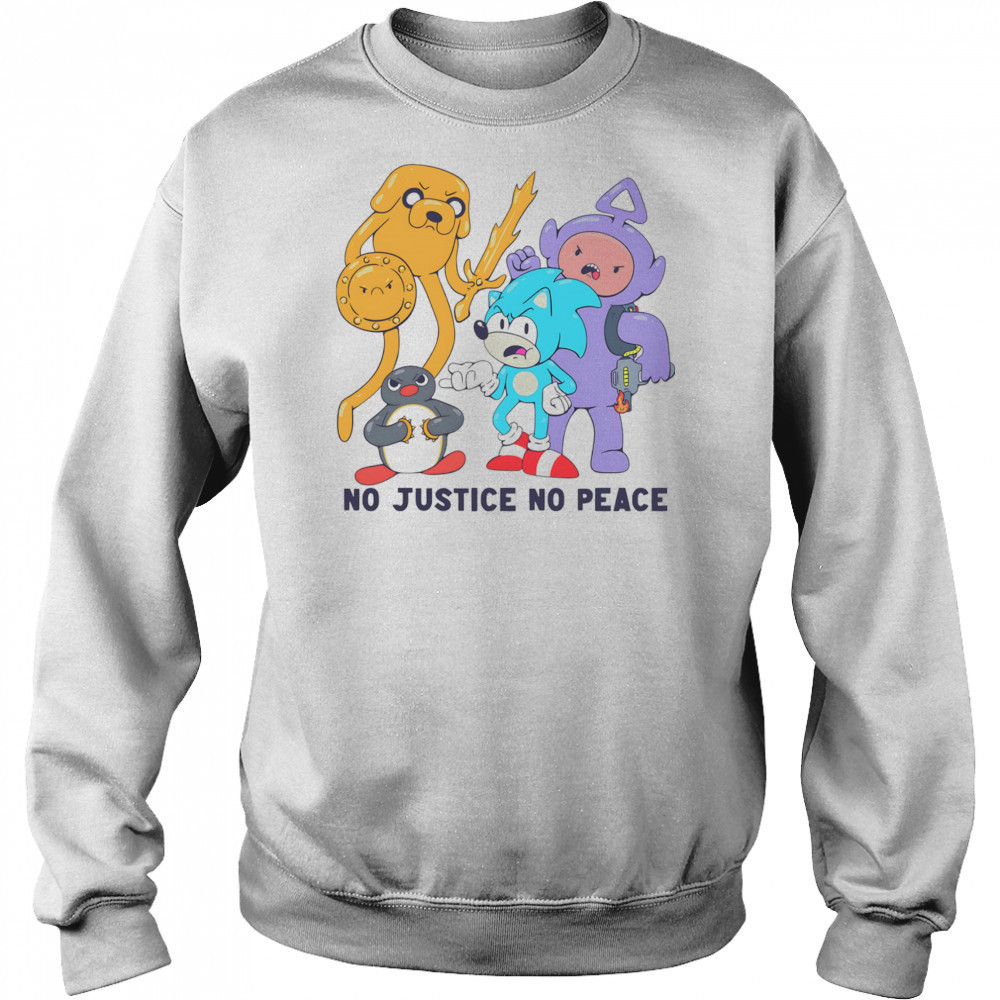No justice no peace cartoon shirt Hoodie