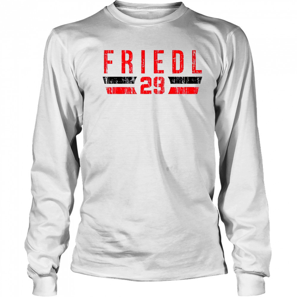 TJ Friedl 29 Cincinnati Font vintage shirt Long Sleeved
