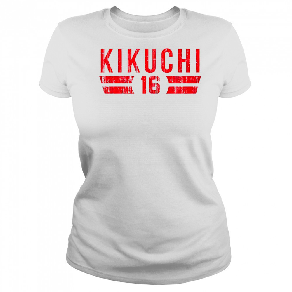 Yusei Kikuchi 16 Los Angeles A Font vintage shirt Women's T-shirt