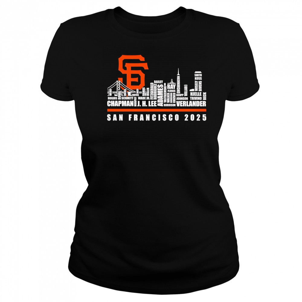 Skyline name San Francisco Giants 2025 shirt Women's T-shirt