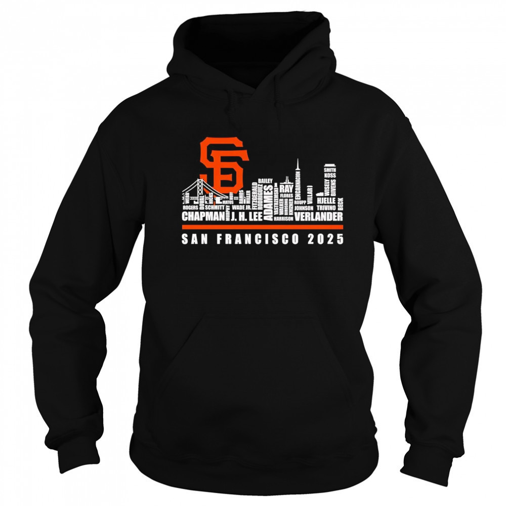 Skyline name San Francisco Giants 2025 shirt Sweatshirt