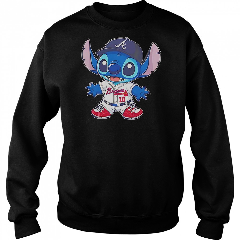 Stitch Atlanta Braves Baseball T-Shirt Hoodie