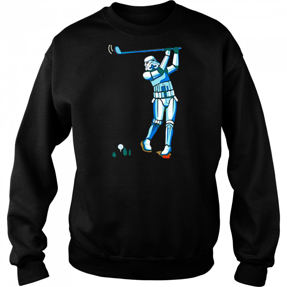 Stormtrooper playing golf shirt Hoodie