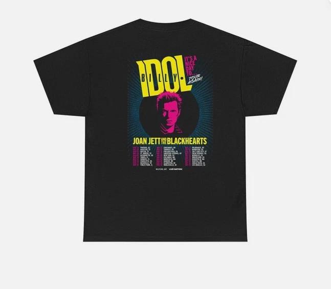 Billy Idol Tour 2025 Joan Jett And The Blackhearts T Shirt Women's T-shirt