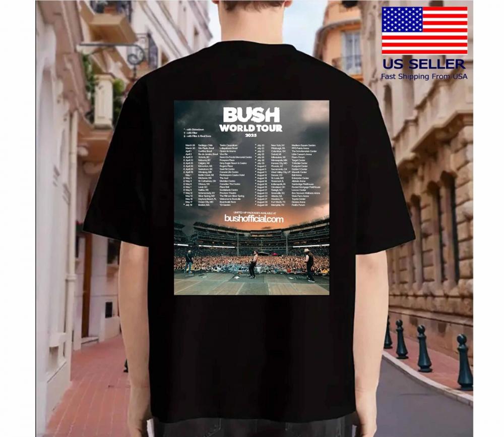 Bush Band World Tour 2025 print on back T Shirt Women's T-shirt
