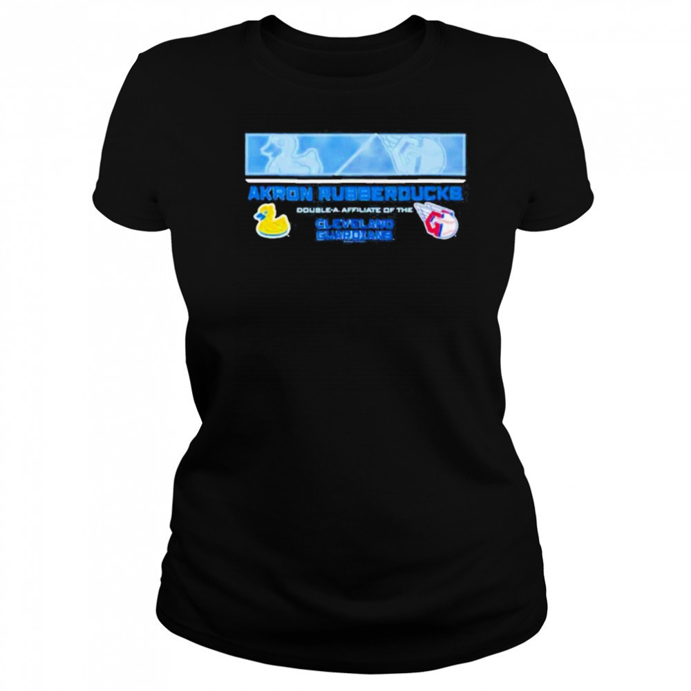Akron Rubber Ducks double a affiliate of the Cleveland Guardians logo shirt Women's T-shirt