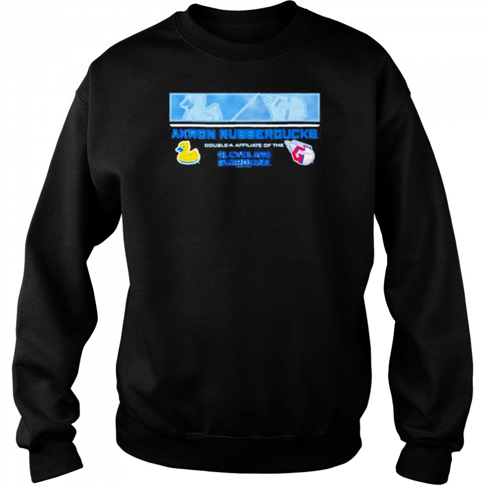 Akron Rubber Ducks double a affiliate of the Cleveland Guardians logo shirt Hoodie