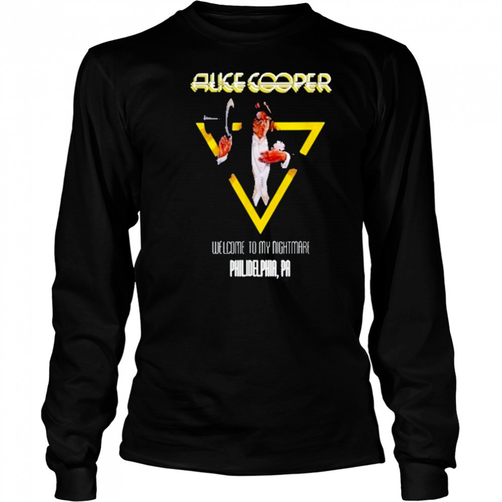 Alice Cooper World Tour 2025 Philadelphia Shirt Long Sleeved