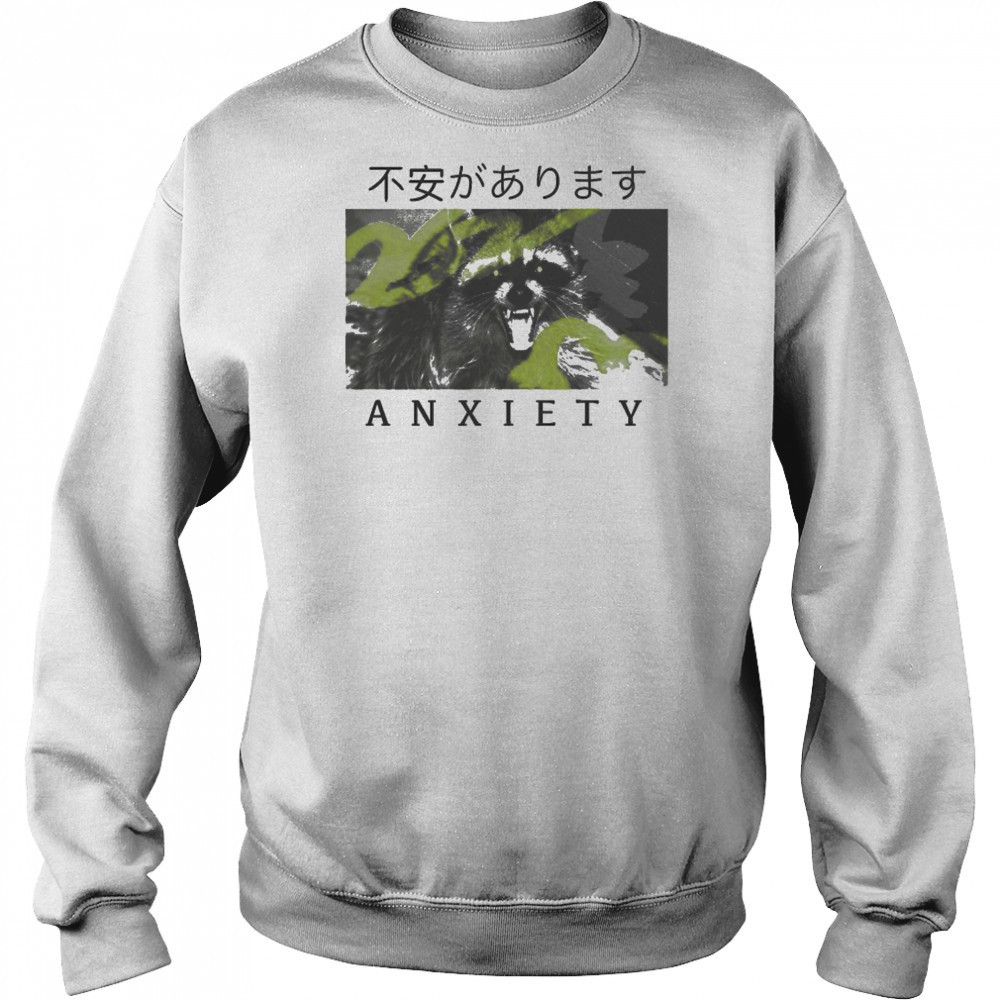 Anxiety Raccoon T-shirt Hoodie