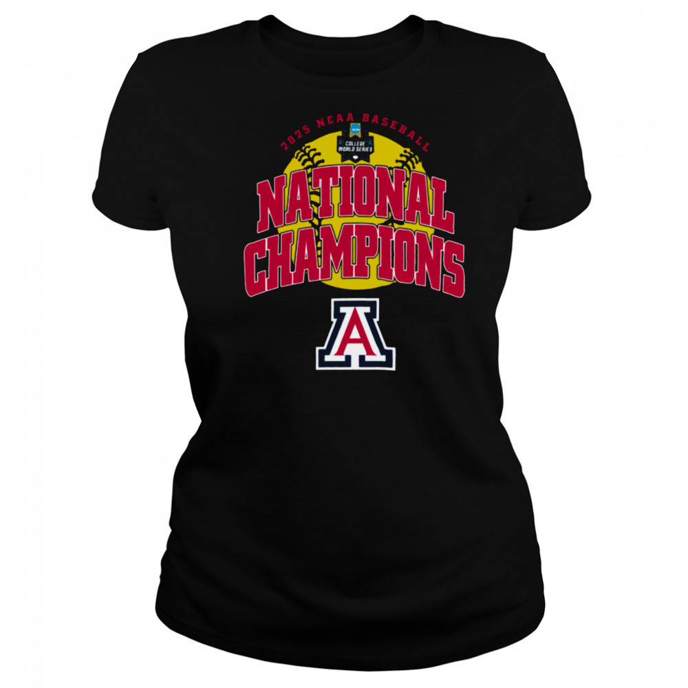 Arizona Wildcats 2025 NCAA Baseball College World Series Champions T Shirt Women's T-shirt