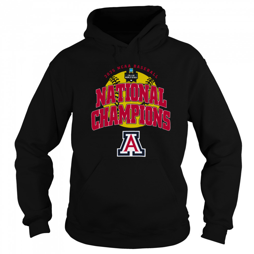 Arizona Wildcats 2025 NCAA Baseball College World Series Champions T Shirt Sweatshirt