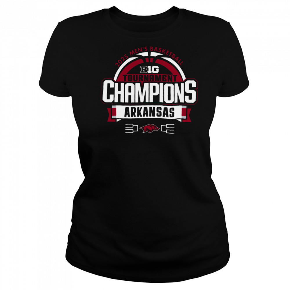 Arkansas Razorbacks 2025 Big Ten Men’s Basketball Conference Tournament Champions Locker Room T Shirt Women's T-shirt