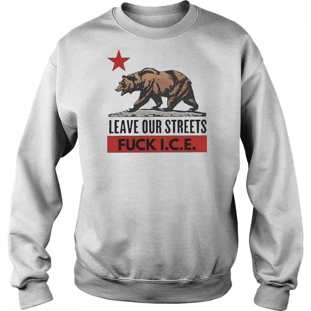 Bear Leave Our Streets Fuck Ice 2025 shirt Hoodie