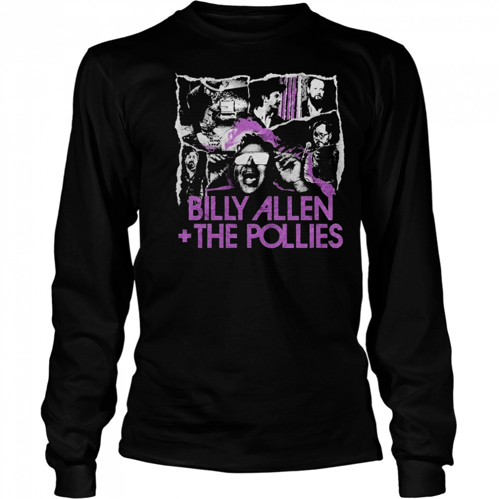 Billy Allen And The Pollies Faces T-shirt Long Sleeved
