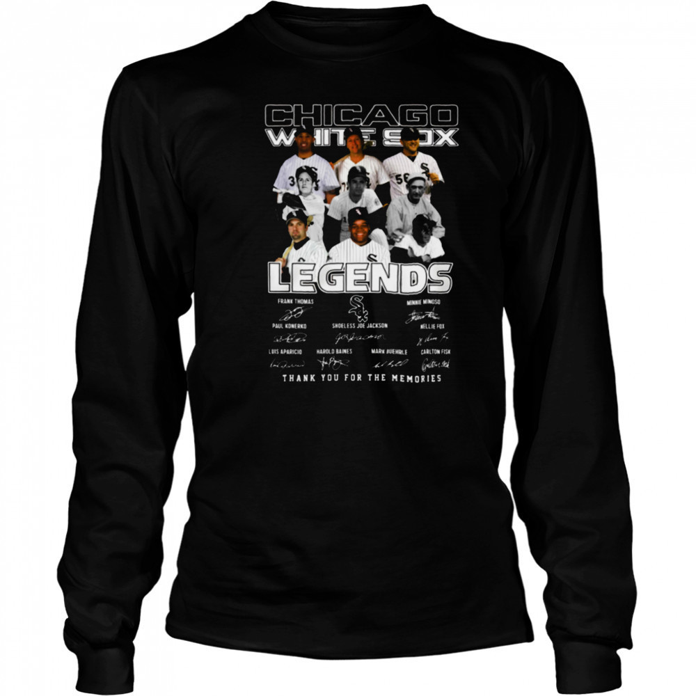 Chicago White Sox Legends Thank you For The Memories T Shirt Long Sleeved
