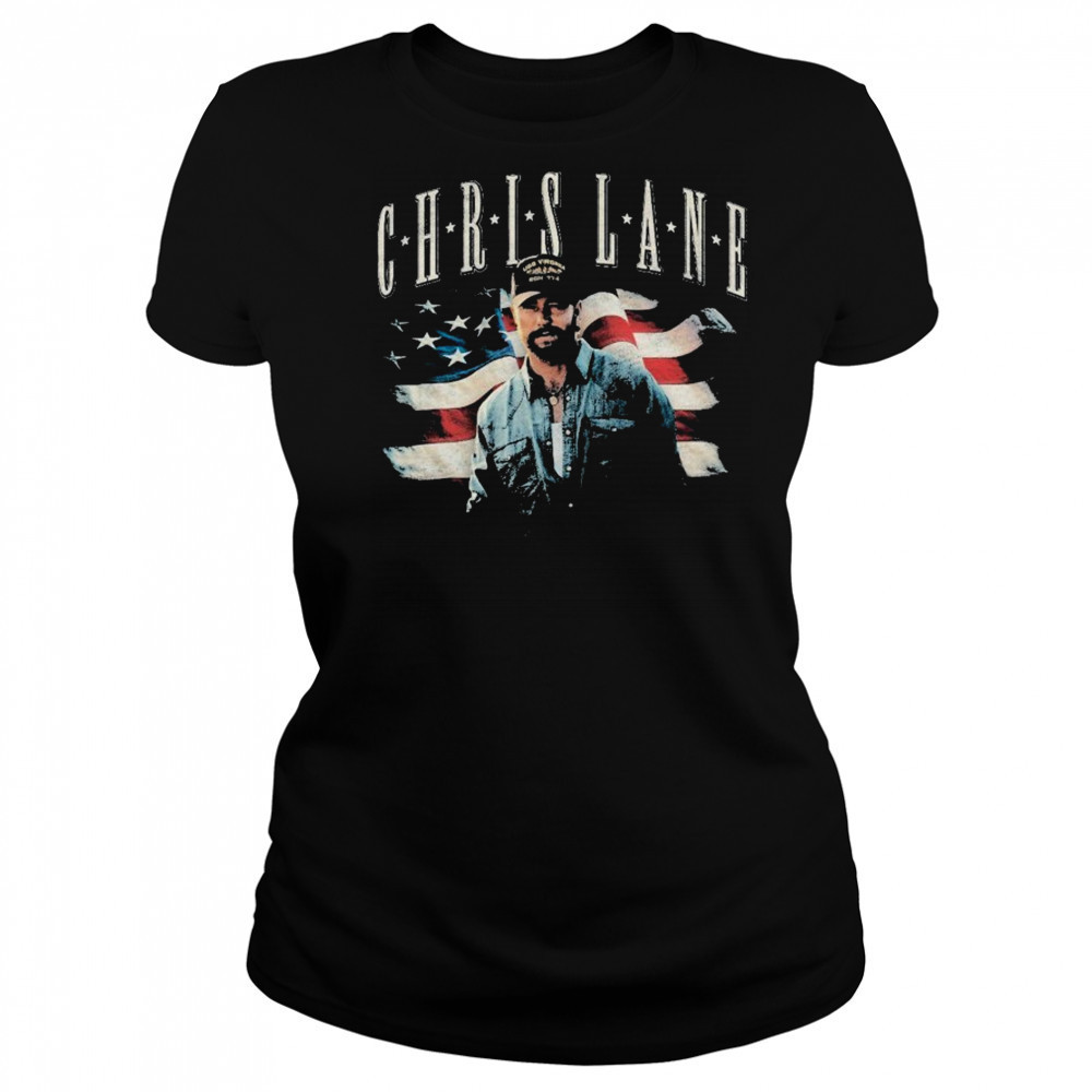Chris Lane American Flag T-shirt Women's T-shirt