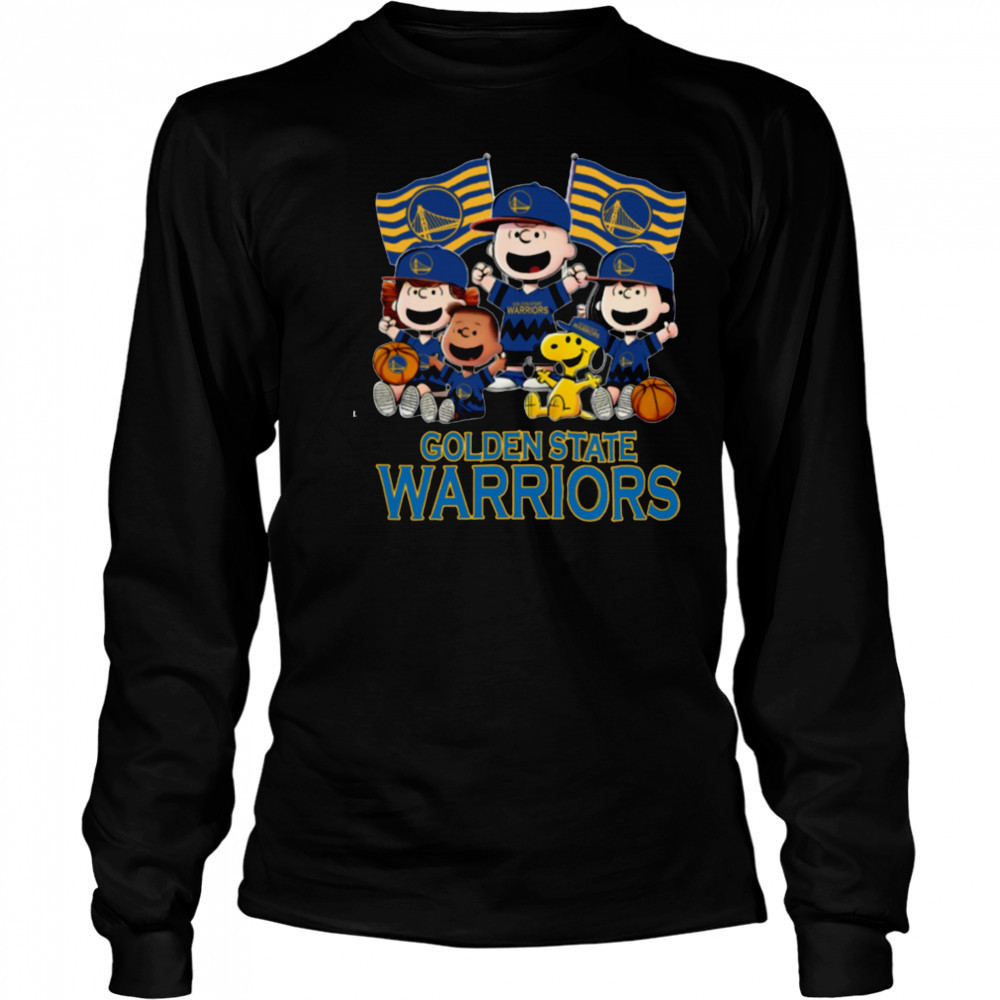Golden State Warriors Snoopy And Friends T Shirt Long Sleeved