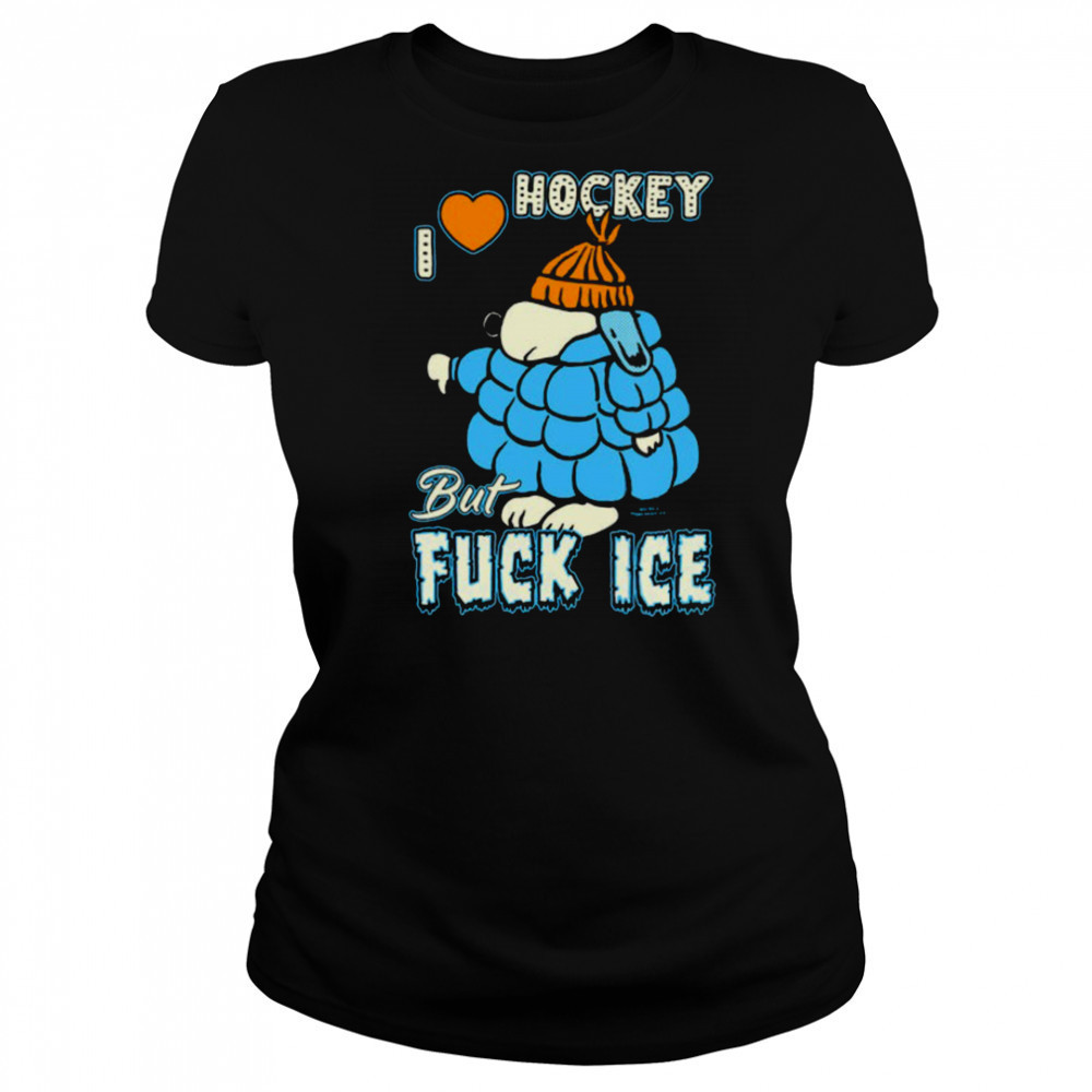 I Love Hockey Snoopy Shirt Women's T-shirt