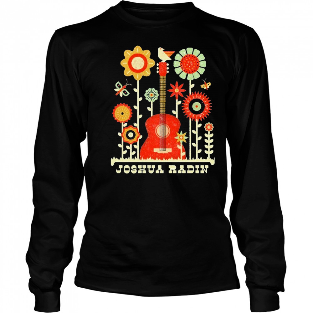 Joshua Radin Flower Guitar T-shirt Long Sleeved