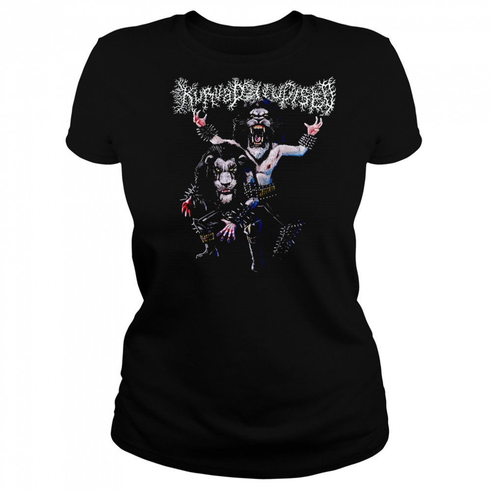 Kurvad Uudised Bläck Metäl T-shirt Women's T-shirt