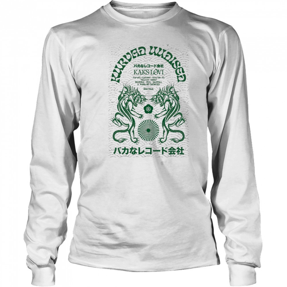 Kurvad Uudised Kaks Lõvi T-shirt Long Sleeved