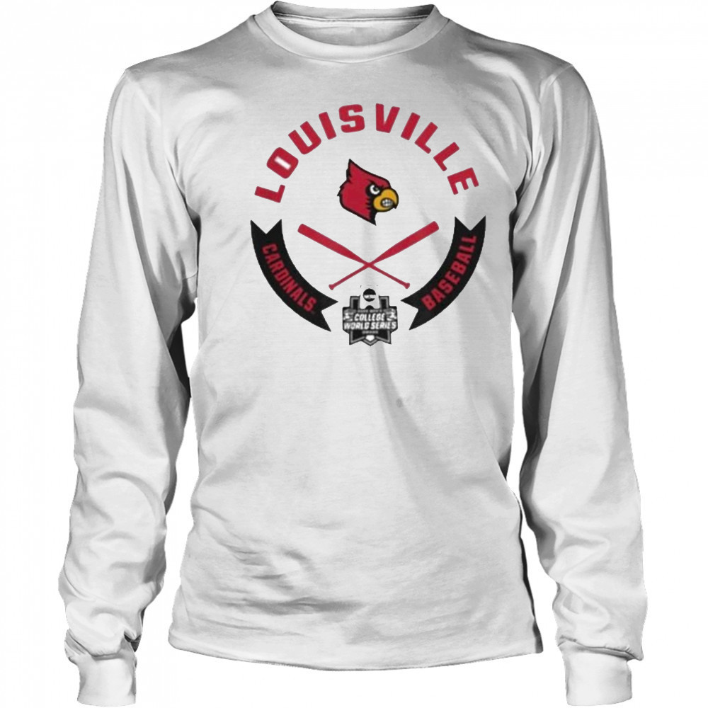Louisville Cardinals College World Series 2025 Baseball Icon Shirt Long Sleeved
