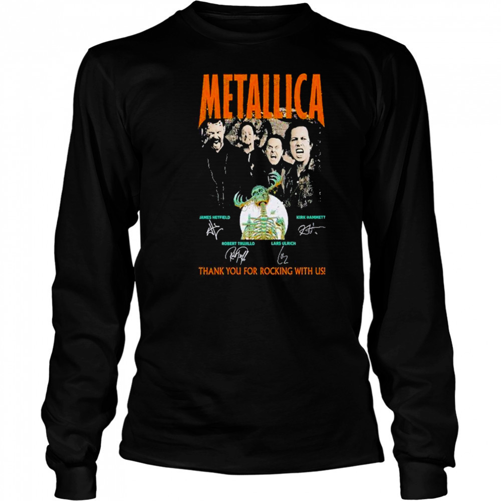 Metallica Concert Tour M72 World Tour 2025 thank you for rocking with US shirt Long Sleeved