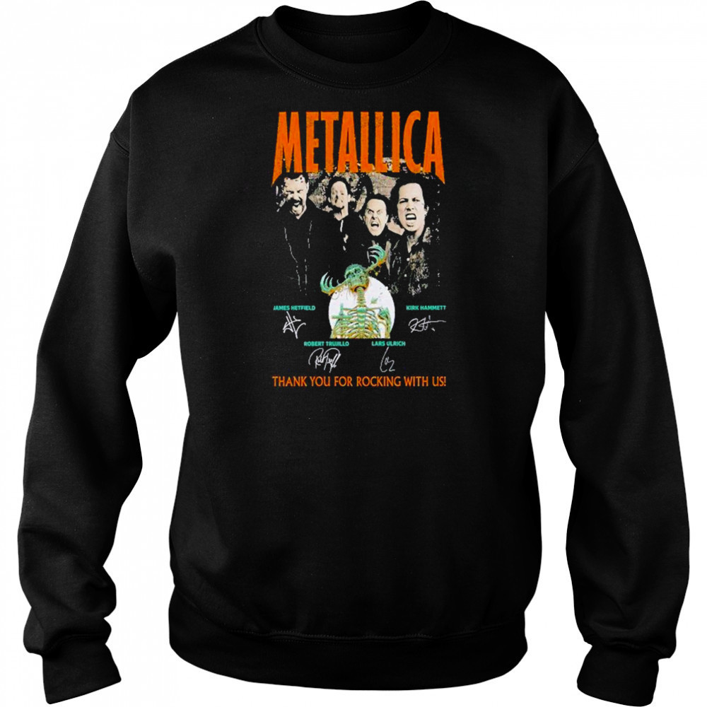 Metallica Concert Tour M72 World Tour 2025 thank you for rocking with US shirt Hoodie