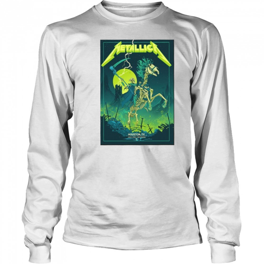 Metallica M72 Houston Poster Tonight At NRG Stadium On June 14 2025 In Houston Texas Poster shirt Long Sleeved