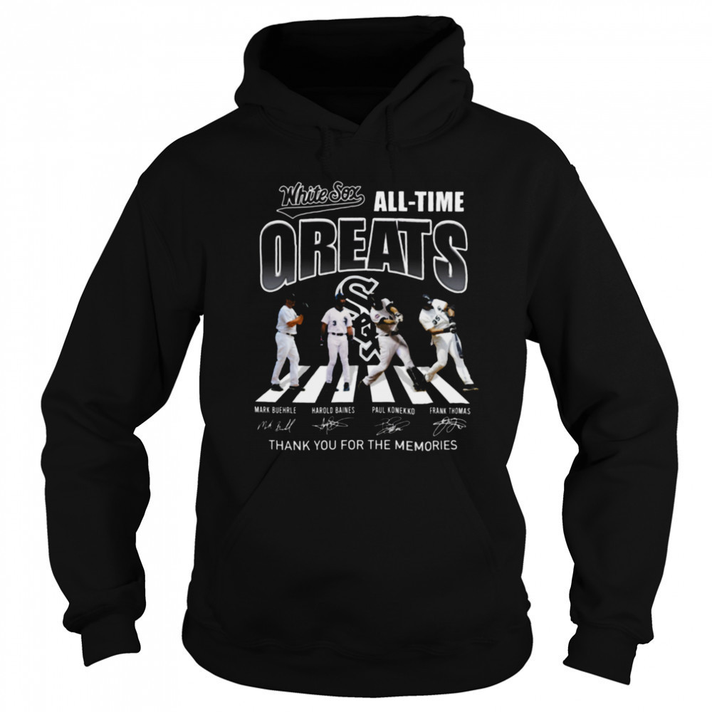 MLB Chicago White Sox All Time Greats Signature Thank You For The Memories T Shirt Sweatshirt